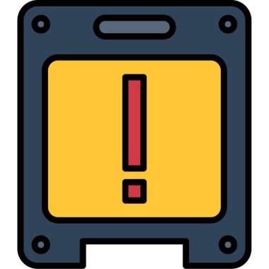 Uyarı simgesi, vektör gösterimi