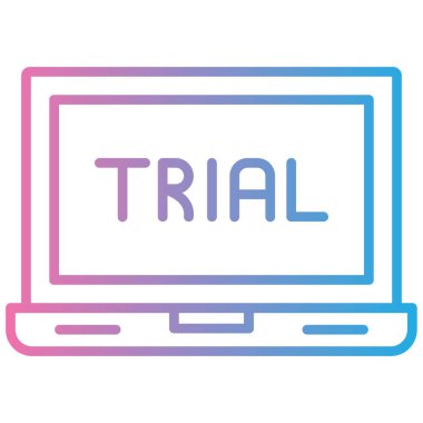 deneme simgesi vektör illüstrasyonu