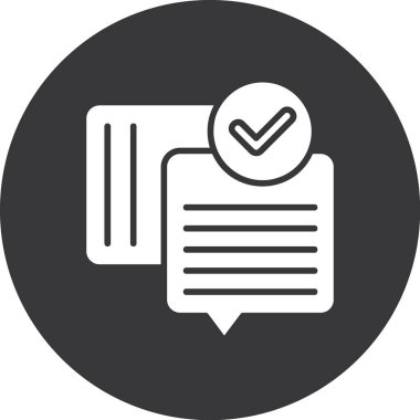 Belge. Web simgesi basit illüstrasyon