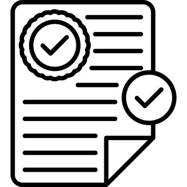 kontrol listesi simgesi, vektör illüstrasyonu