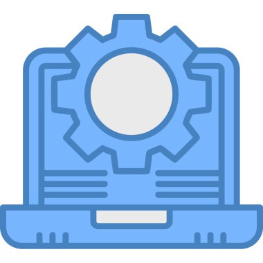 dişli simgesi vektör illüstrasyonu