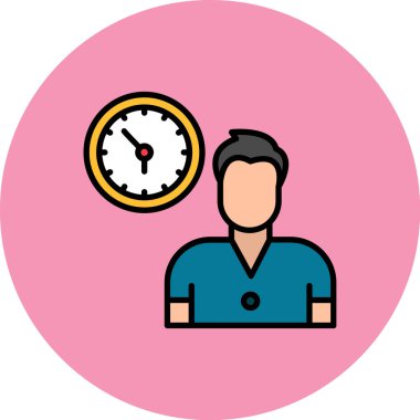 Bir doktor simgesinin vektör çizimi