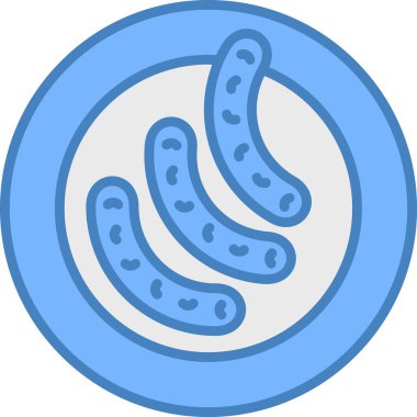 Yemek. Web simgesi basit illüstrasyon