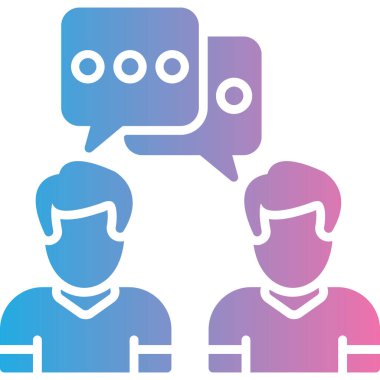 İş insanları simgesinin vektör illüstrasyonu