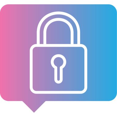 ikon vektör illüstrasyonunu kilitle