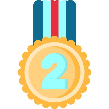 Madalya. Web simgesi basit illüstrasyon