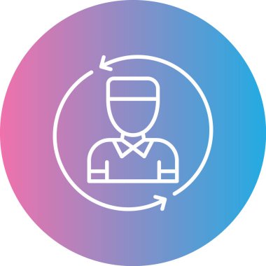 avatar. Web simgesi basit illüstrasyon