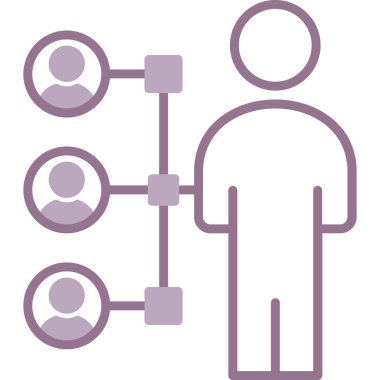 ağ paylaşım simgesi, vektör illüstrasyonu