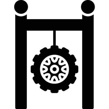 Salıncak Ağı simgesi basit illüstrasyon