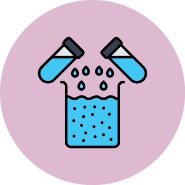 Su. Web simgesi basit illüstrasyon