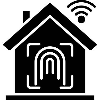 ev kablosuz ağ simgesi taslak biçimi