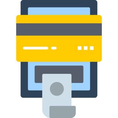 Banka kartı vektör simgesi