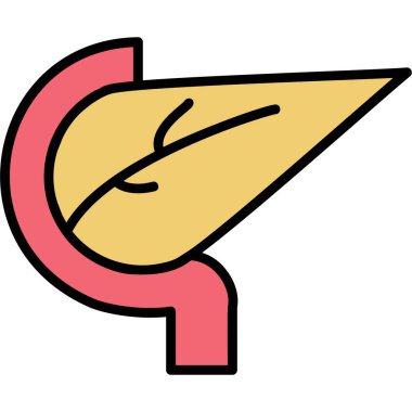 Karaciğer simgesi, anahat stili