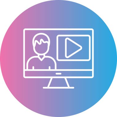 dizüstü bilgisayar simgesi. Basit resimleme