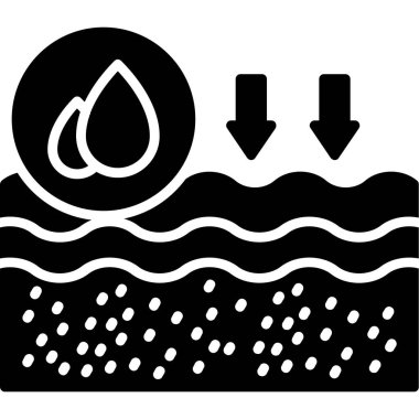 Su damlası ikonu. vektör düz tasarım sembolüdür.