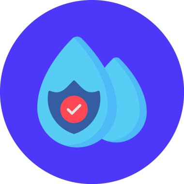 Su damlası ikonu. vektör illüstrasyonu