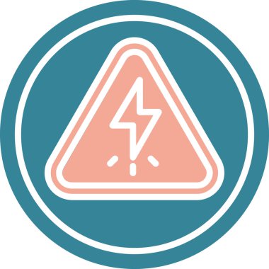 uyarı işareti simgesi, vektör illüstrasyonu