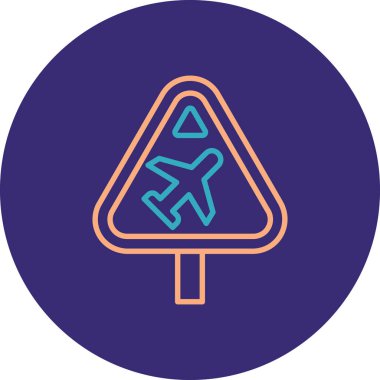 düzlem simgesinin vektör illüstrasyonu