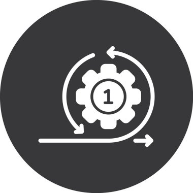 dişli simgesinin vektör illüstrasyonu