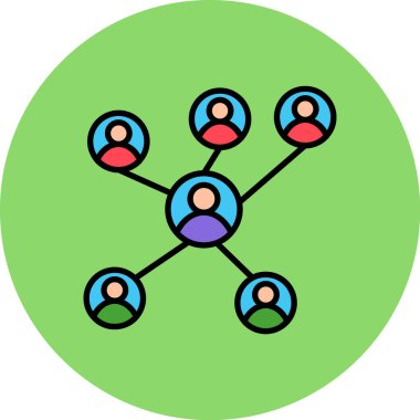 Ağ kurmak. Web simgesi basit illüstrasyon