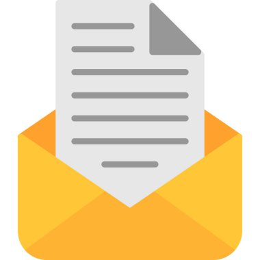 e-posta simgesi düz biçimli