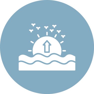 Su bırakma simgesinin vektör illüstrasyonu