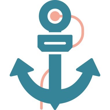 çapa simgesi vektör illüstrasyonu