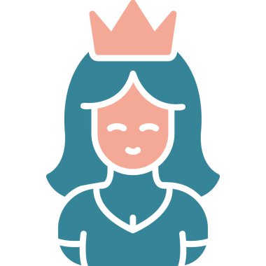 Taç. Web simgesi basit illüstrasyon