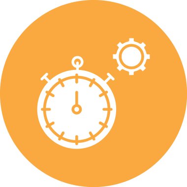 Beyaz arka plan üzerinde izole saat simgesini