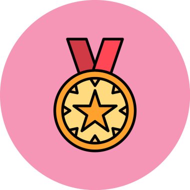 Ödül madalyası. Basit tasarım