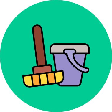 kürek simgesi vektör illüstrasyonu