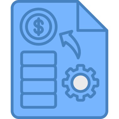 Dolar. Web simgesi basit illüstrasyon