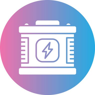 Pil. Web simgesi basit illüstrasyon