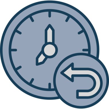 Saat. Web simgesi basit illüstrasyon