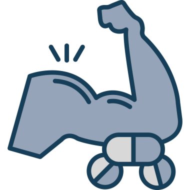 Egzersiz çanı alıştırma simgesi tam taslak biçimi