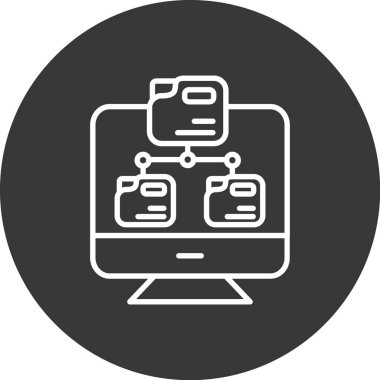 veri paylaşım simgesi. vektör illüstrasyonu