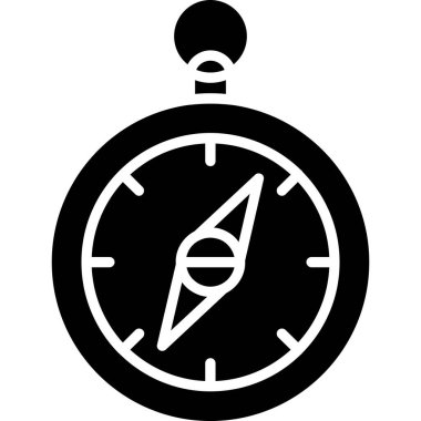 pusula simgesini dış hat biçiminde pusula simgesi