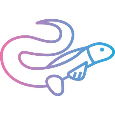 Balık. Web simgesi basit illüstrasyon