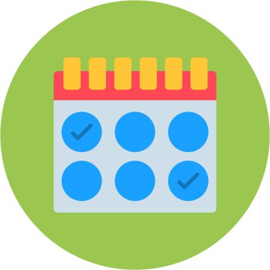 Takvim tarihi simgesi düz biçimli