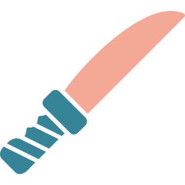 Bıçak. Web simgesi basit illüstrasyon