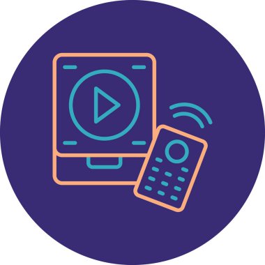 Akıllı telefon simgesinin vektör illüstrasyonu