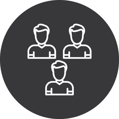 İnsan simgesinin vektör illüstrasyonu