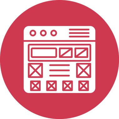 tarayıcı web simgesi basit tasarım