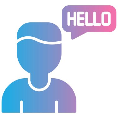 Konuşma baloncuğu simgesinin vektör çizimi