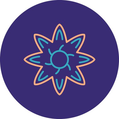 çiçek simgesi vektör illüstrasyonu