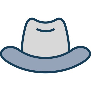 Şapka simgesi vektör illüstrasyonu