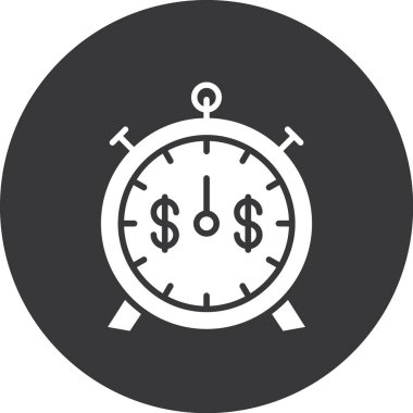 Para için. Web simgesi basit illüstrasyon