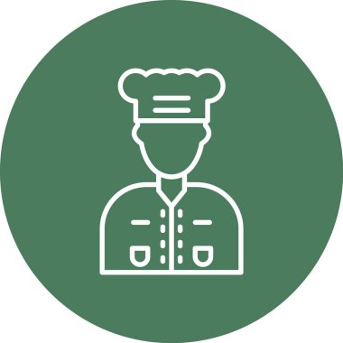 Şef simge vektör illüstrasyonu