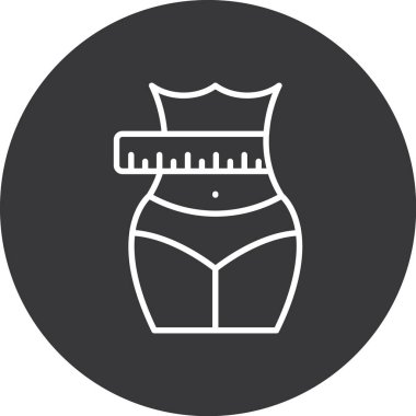 Güzellik ve moda simgesinin vektör çizimi