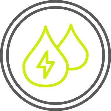 Bir enerji hattı simgesinin vektör illüstrasyonu